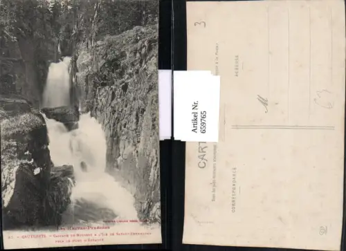 659765,Les Hautes-Pyrenees Cauterets Cascade de Bousset a L Ile de Sarah Bernhardt France