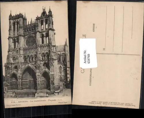 659769,Amiens La Cathedrale Facade France