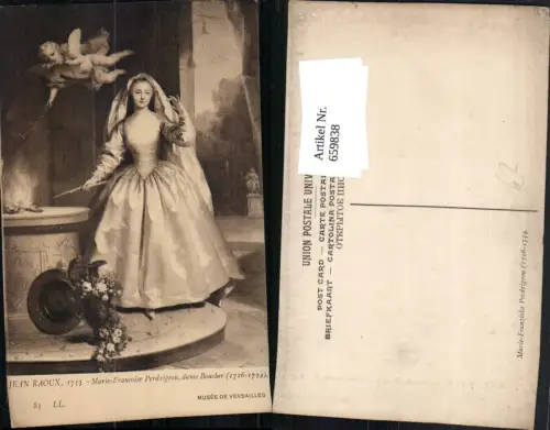 659838,Künstler Ak Jean Raoux Maria Francoise Perdrigeon dame Boucher Versailles France