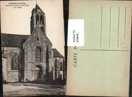 659845,Chateau Landon Eglise Notre-Dame cote Ouest France