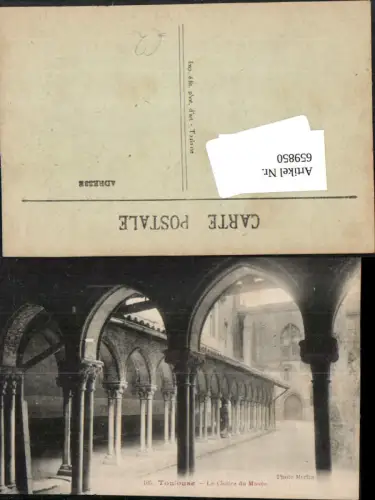 659850,Toulouse Le Cloitre du Musee France