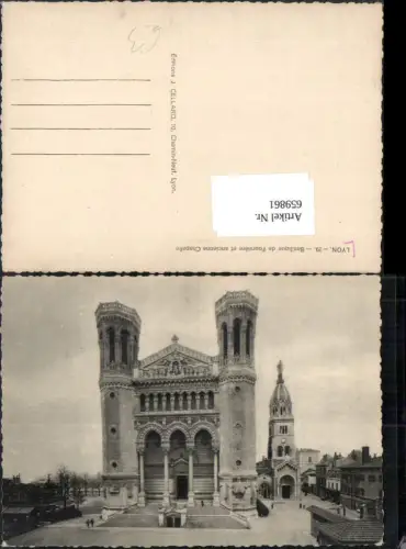 659861,Lyon Basiliqe de Fourviere et ancienne Chapelle France