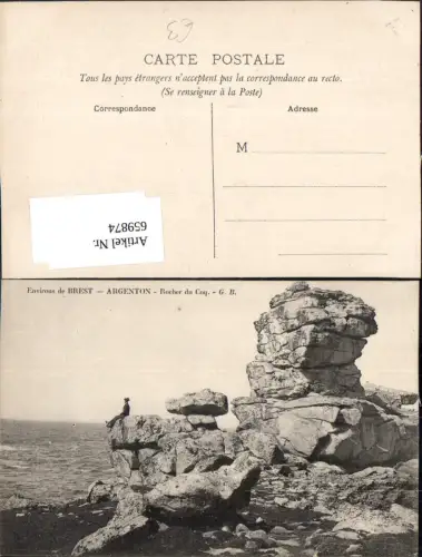 659874,Environs de Brest Argenton Rocher du Coq France