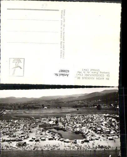 659887,Fliegeraufnahme Cogolin-Plage Var Camping Prairie de la Mer Grimaud France