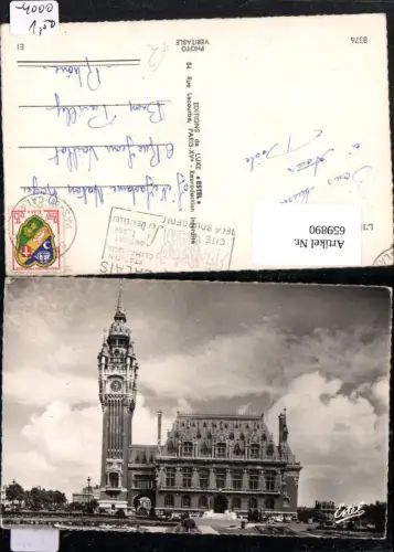 659890,Foto Ak Calais L Hotel de Ville France