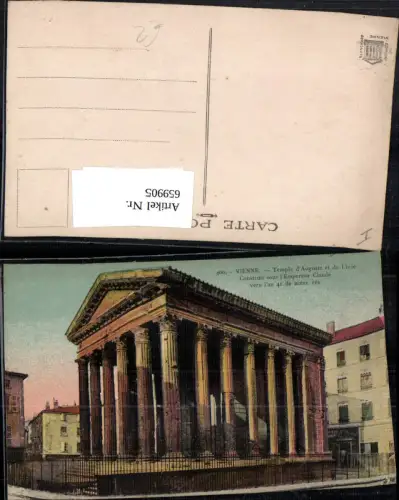 659905,Vienne Temple de Auguste et de Livie France