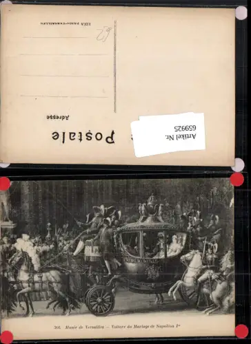 659925,Musee de Versailles Voiture du Mariage de Napoleon 1er Kutsche France