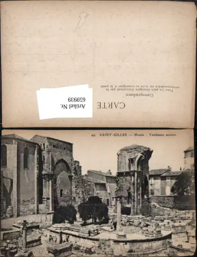 659939,Saint-Gilles Musee Tombeaux anciens France