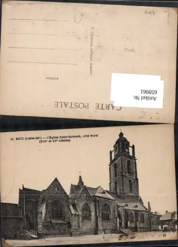 659961,Batz Loire-Inf. L Eglise Saint-Guenole cote Nord France