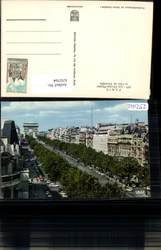 670764,Paris Les Champs-Elysees et l Arc de Triomphe Triumphbogen France