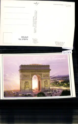 670769,Paris la nuit Feu d Artifice sur L Arc de Triomphe Feuerwerk Triumphbogen France