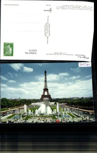 670771,Paris Fontaines du Palais de Chaillot La Tour Eiffel Brunnen Eiffelturm France