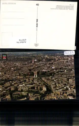 670774,Paris Vue panoramique l arc de triomphe Triumphbogen Gesamtansicht France