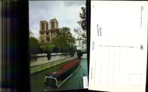 670799,Paris Notre-Dame et le Bateau Mouche Schiff France