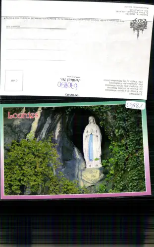 670850,Lourdes La Vierge de la Grotte Miraculeuse Religion France