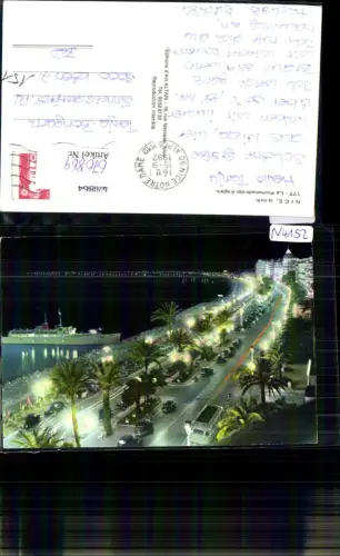 670869,Nice Nizza la nuit La Promenade des Anglais b. Nacht France