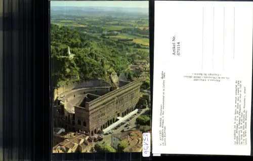671114,Orange Le Theatre Antique le Mur monumental et la Colline Saint Eutrope France