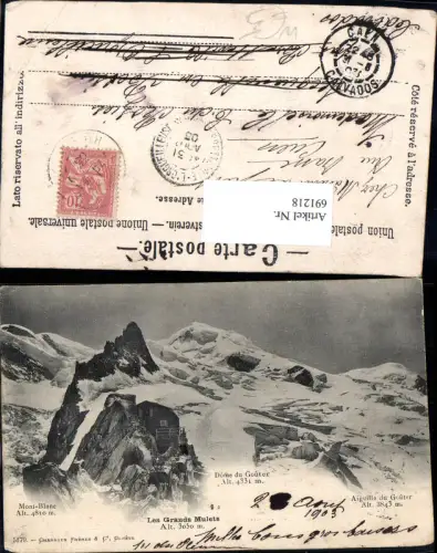 691218 Les Grands Mulets Chamonix-Mont-Blanc Dome du Gouter pub Charnaux Freres