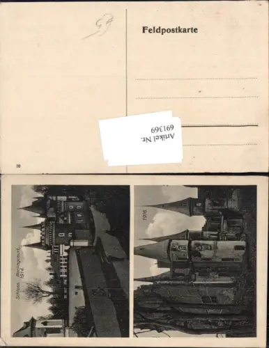 691369 France Schloss Roclingcourt 1914 Hauts de France Pas-de-Calais