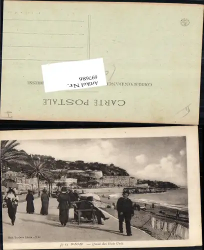 697686 France Ansichtskarte Nice Nizza Quai