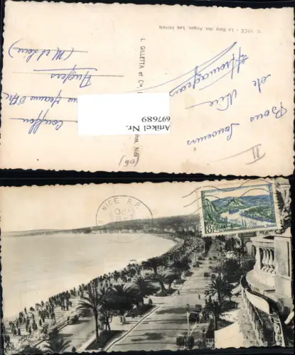 697689 France Ansichtskarte Nice Nizza