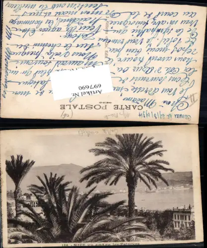697690 France Ansichtskarte Nice Nizza