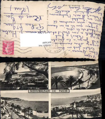697699 France Ansichtskarte Nice Nizza