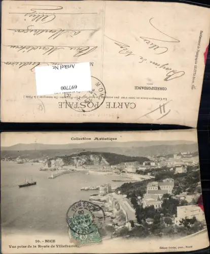 697700 France Ansichtskarte Nice Nizza