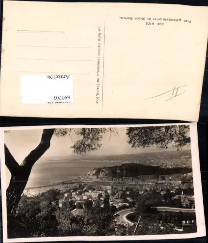 697703 France Ansichtskarte Nice Nizza