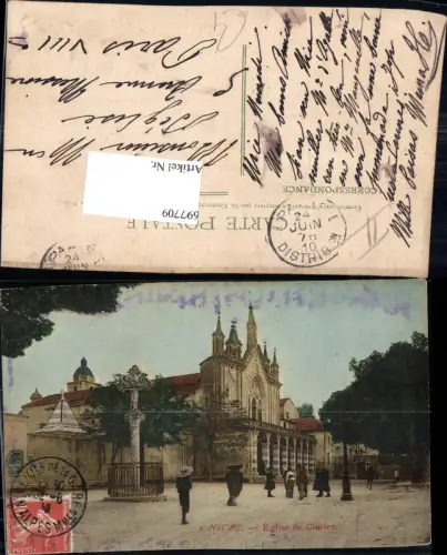 697709 France Ansichtskarte Nice Nizza