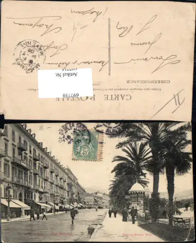 697710 France Ansichtskarte Nice Nizza
