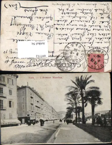 697712 France Ansichtskarte Nice Nizza