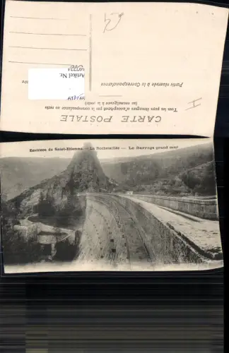 697724 France Environs de Saint Etienne Rochetaillee Staumauer Talsperre
