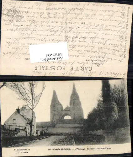 698506 Soissons Aisne Abbaye Saint Jean des Vignes