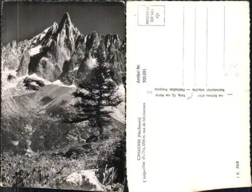 705391 France Chamonix Mont Blanc Haute Savoie L aiguille du Dru vue de Montenvers