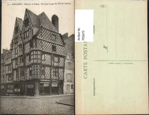 705675 France Angers Maison d Adam Fachwerkhaus