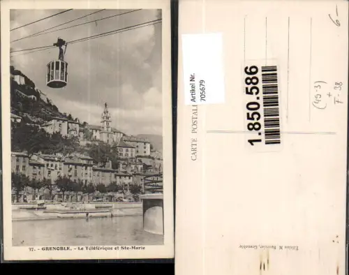 705679 France Grenoble Le Teleferique et Ste-Marie Seilbahn