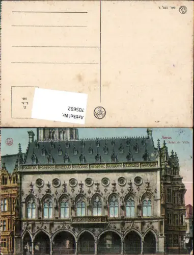 705692 France Arras Hotel de Ville Rathaus