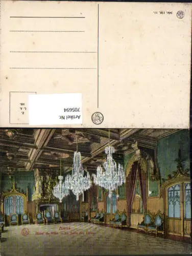 705694 France Arras Hotel de Ville La Salle des Fetes Festsaal Luster Interieur
