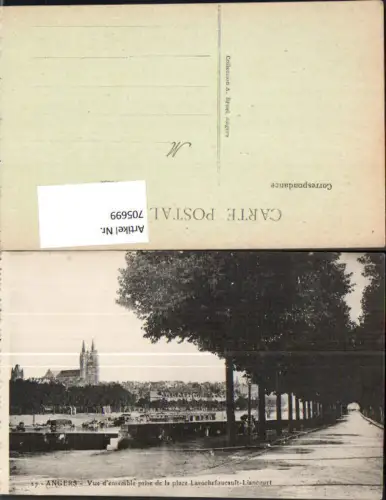 705699 France Angers Vue d ensemble prise de la place Larochefoucault Liancourt