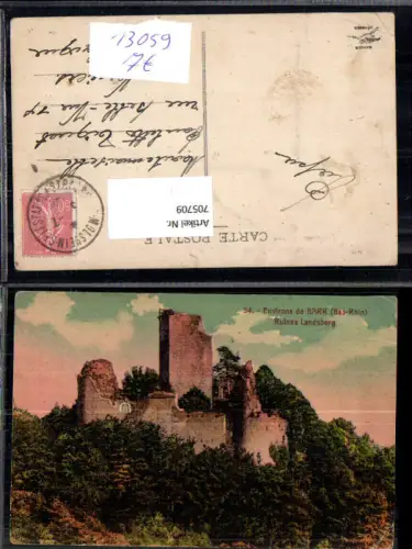 705709 France Environs de Barr Bas-Rhin Ruines Landsberg Burg
