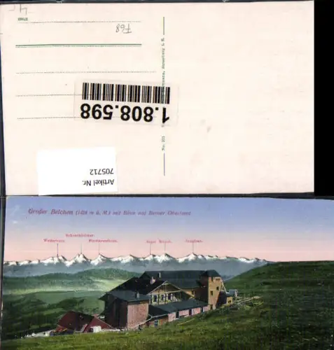 705712 France Großer Belchen Blick auf Berner Oberland Guebwiller