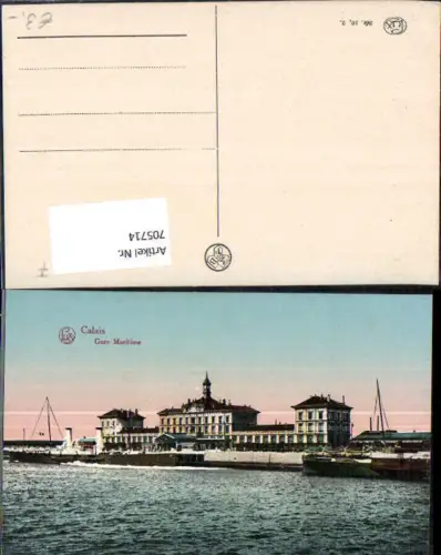 705714 France Calais Gare Maritime Hafen Schiff Dampfer