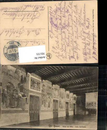 705725 France Douai Hotel de Ville Salle Gothique Gotischer Saal