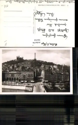 705759 Foto AK France Lyon Quai de Bondy et Coteau de Fourviere