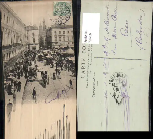 705766 France Toulouse Place du Capitole et Perspective de la Rue du Taur