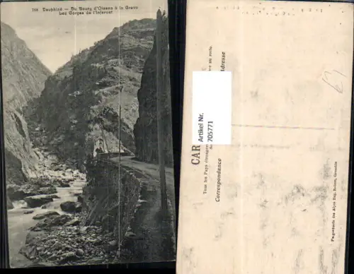 705771 France Dauphine Du Bourg-d Oisans a la Grave Les Gorges de l Infernet