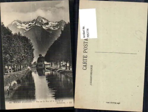705774 France Bourg-d Oisans Vue sur la Rive et le Massif de Belledonne