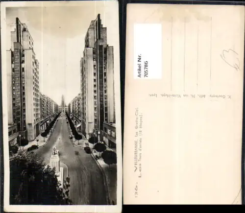 705786 Foto AK France Villeurbanne Les Gratte-Ciel Les Tours d entree