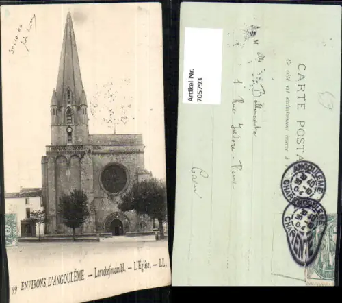 705793 France Environs d Angouleme Larochefoucauld L Eglise Kirche